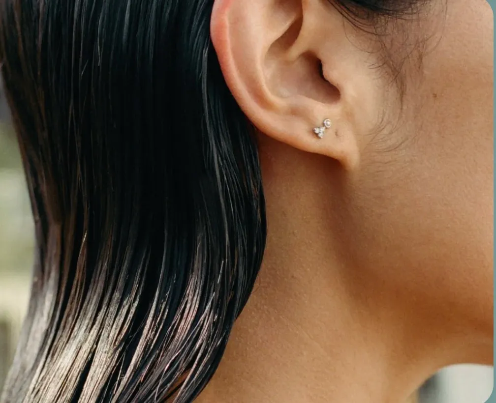Close-up of healthy, full hair