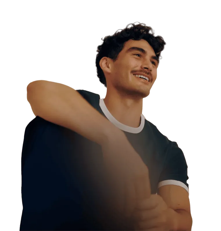 A man smiling
